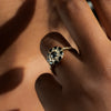 Black-Diamond-Mandala-Engagement-Ring-With-Baguette-Diamond-Band-sparkling