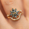 Bouquet-Engagement-Ring-with-Teal-Sapphire-and-Diamond-Petals-top-shot