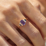 Carina-OOAK-Purple-Sapphire-Baguette-Diamond-Engagement-Ring-top-shot