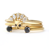 Gold Cat Skull Ring