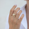 Signet Diamond Ring with Super Long Baguette Diamond - OOAK/Limited Edition side