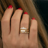 Unique Pear Diamond Engagement Ring - Five Diamond Ring