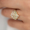 Deco-Diamond-Engagement-Ring-with-Green-and-Pink-Baguettes-side-shot