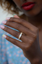Diamond-Dune-Ring-with-Top-Light-Brown-Baguettes-OOAK-sparking