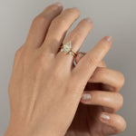 Diamond-Rhombus-Engagement-Ring-with-Triangle-Cut-Diamonds-moment-on-hand-Dual-Diamond-Ring-Medium