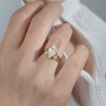 Diamond-Rhombus-Engagement-Ring-with-Triangle-Cut-Diamonds-top-shot-in-set