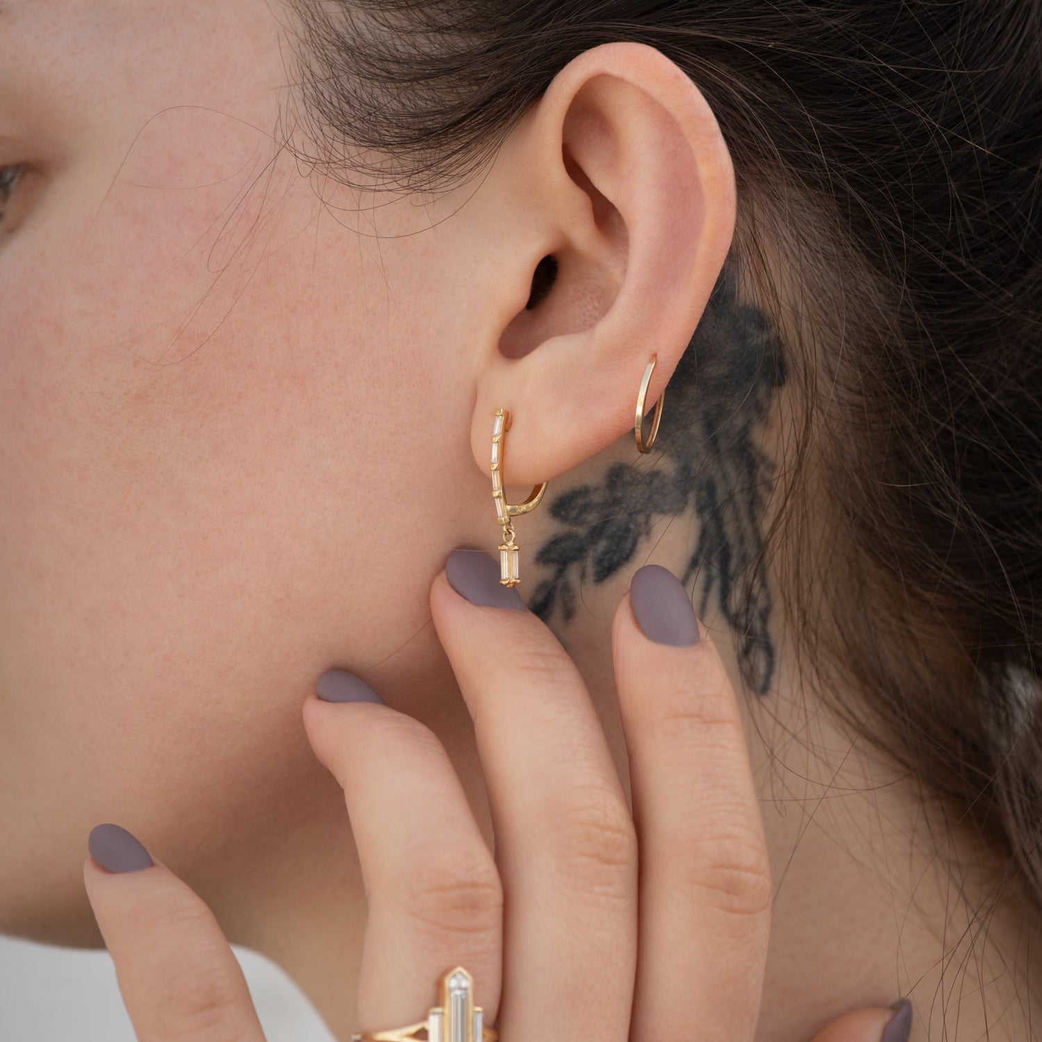 Gold Ear Cuff Double Side | GiB Jewels