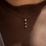 Diamond Necklace with-a-Tiny-Heart-Chain-Pendant-moment