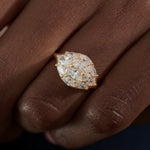    Dome-Marquise-Diamond-Gold-Engagement-Statement-Ring-TOP-SHOT