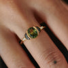 Dragons-Egg-OOAK-Green-Parti-Sapphire-_-Black-Diamond-Engagement-Ring-top-shot