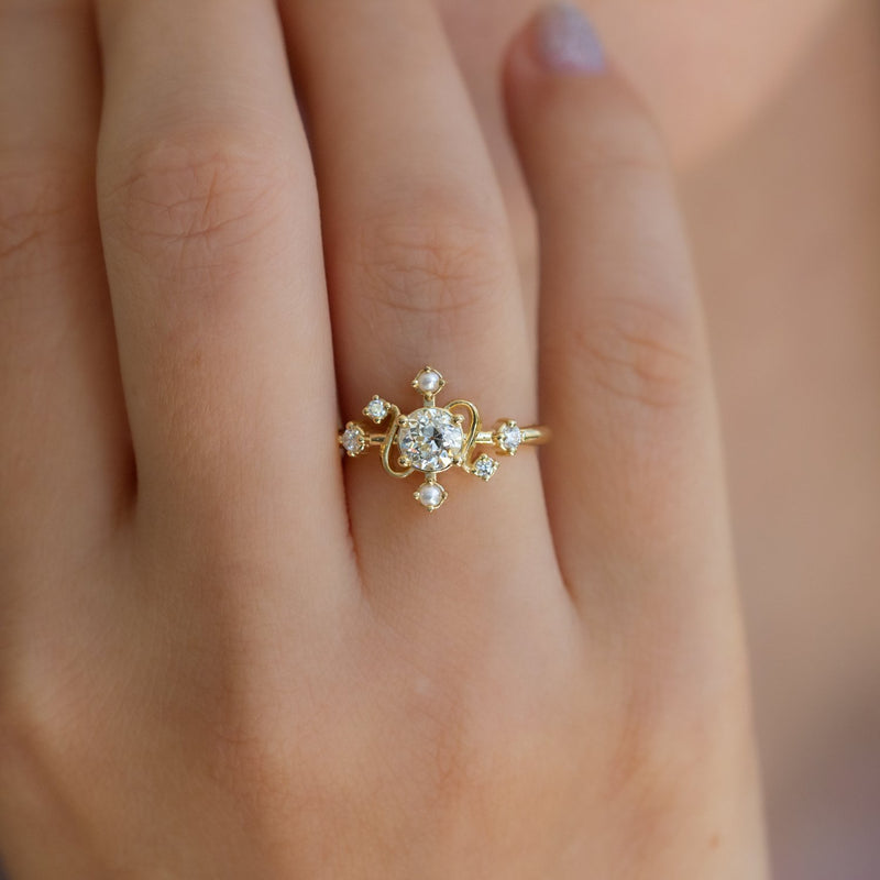 Elemental-Engagement-Ring-with-Diamonds-and-Pearls-top-shot