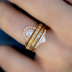 Engraved-Geometric-Wedding-Ring-with-a-Carre-Diamond-closeup-in-set