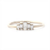Five Baguette Diamonds Engagement Ring