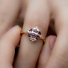 Garnet-and-Diamond-Cluster-Engagement-Ring-shiny