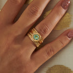 Geometric-Wedding-Ring-Pattern-Gold-Ring-in-set