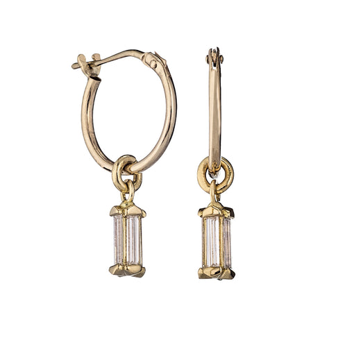 Golden-Hoop-Earrings-with-a-Diamond-Lantern-Pendant-closeup
