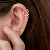 Golden-Hoop-Earrings-with-a-Diamond-Lantern-Pendant-top-shot