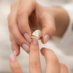 Golden-Radio-Ring-with-Baguette-Diamond-Pave-side-shot