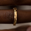 Golden-Wedding-Band-with-an-Abstract-Feather-Engraving-TOP-SHOT