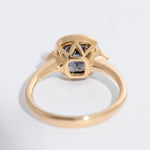 Gray-Spinel-Engagement-Ring-with-a-Golden-Zigzag-Setting-OOAK-side-closeup