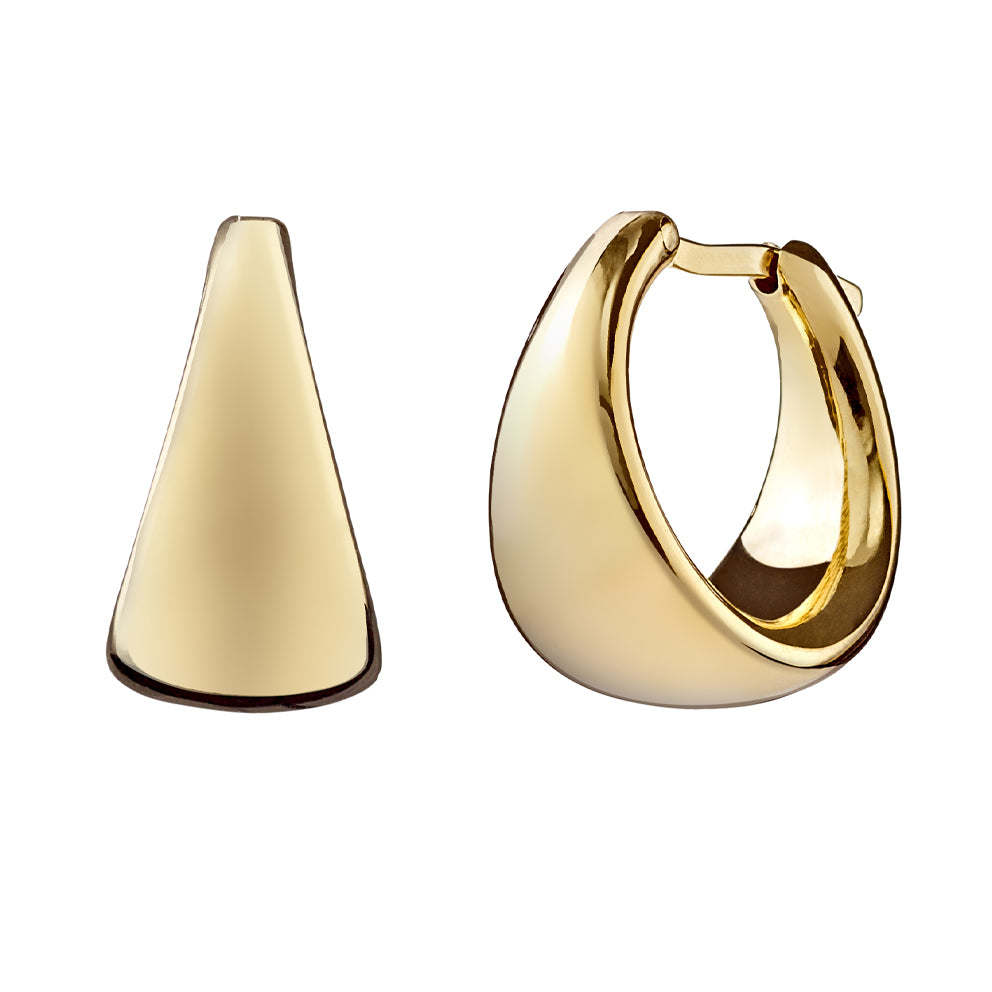 Gold Chunky Twist Hoop Earrings | Accessories | PrettyLittleThing