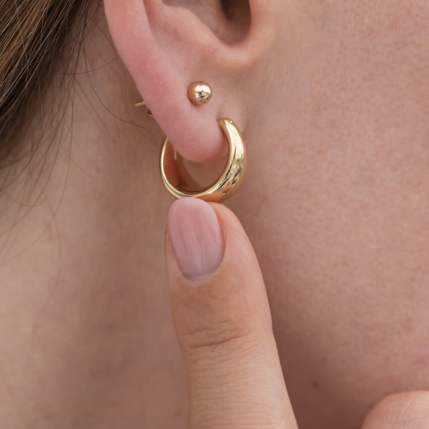 These Amazon hoop earrings are my go-to accessory