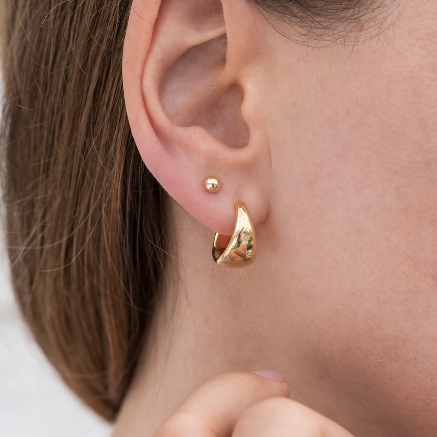 hoop earrings gold