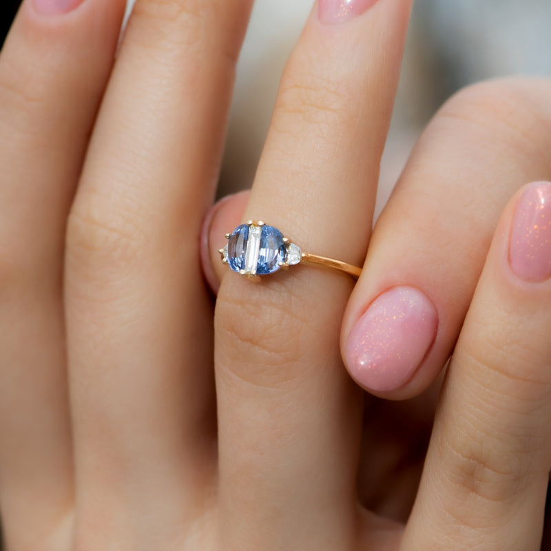 Half-Moon-Sapphire-Engagement-Ring-with-Baguette-Cut-Diamond-side-shot