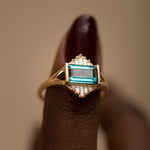 Indicolite-Tourmaline-Engagement-Ring-with-Baguette-Diamond-Pyramids-OOAK-top-shot