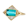 Indicolite-Tourmaline-Engagement-Ring-with-Baguette-Diamond-Pyramids-SIDE-CLOSEUP