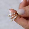 Asymmetrical Engagement Ring - Arrow Diamond Ring