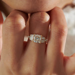 Lab-Grown-Cushion-Diamond-with-Tapered-Baguette-Wings-Engagement-Ring-artemer