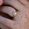 Mandala-Engagement-Ring-with-White-and-Grey-Diamonds-top-shot-freckles