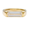 Minimalist-Solitair-Engagement-Ring-with-a-Baguette-Cut-Diamond-OOAK-closeup