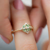 Mint-Garnet-and-Diamond-Cluster-Engagement-Ring-side-shot