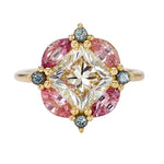 Mosaic-Engagement-Ring-with-Cushion-Cut-Diamond-and-Sapphires-closeup