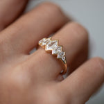 Mountain-Lake-Engagement-Ring-with-Hexagon-Cut-Diamonds-and-a-Golden-Bezel-side-shot