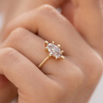 OOAK-Champagne-Diamond-Engagement-Ring-with-Organic-Golden-Accenting-angle