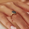OOAK-Salt-_-Pepper-Rose-Cut-Diamond-Engagement-Ring-SOLID-GOLD