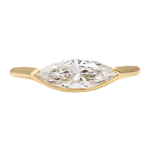 OOAK-Stream-Long-Marquise-Diamond-_-Gold-Engagement-Ring-closeup