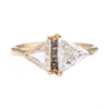 One Carat Trillion Cut Diamond Engagement Ring