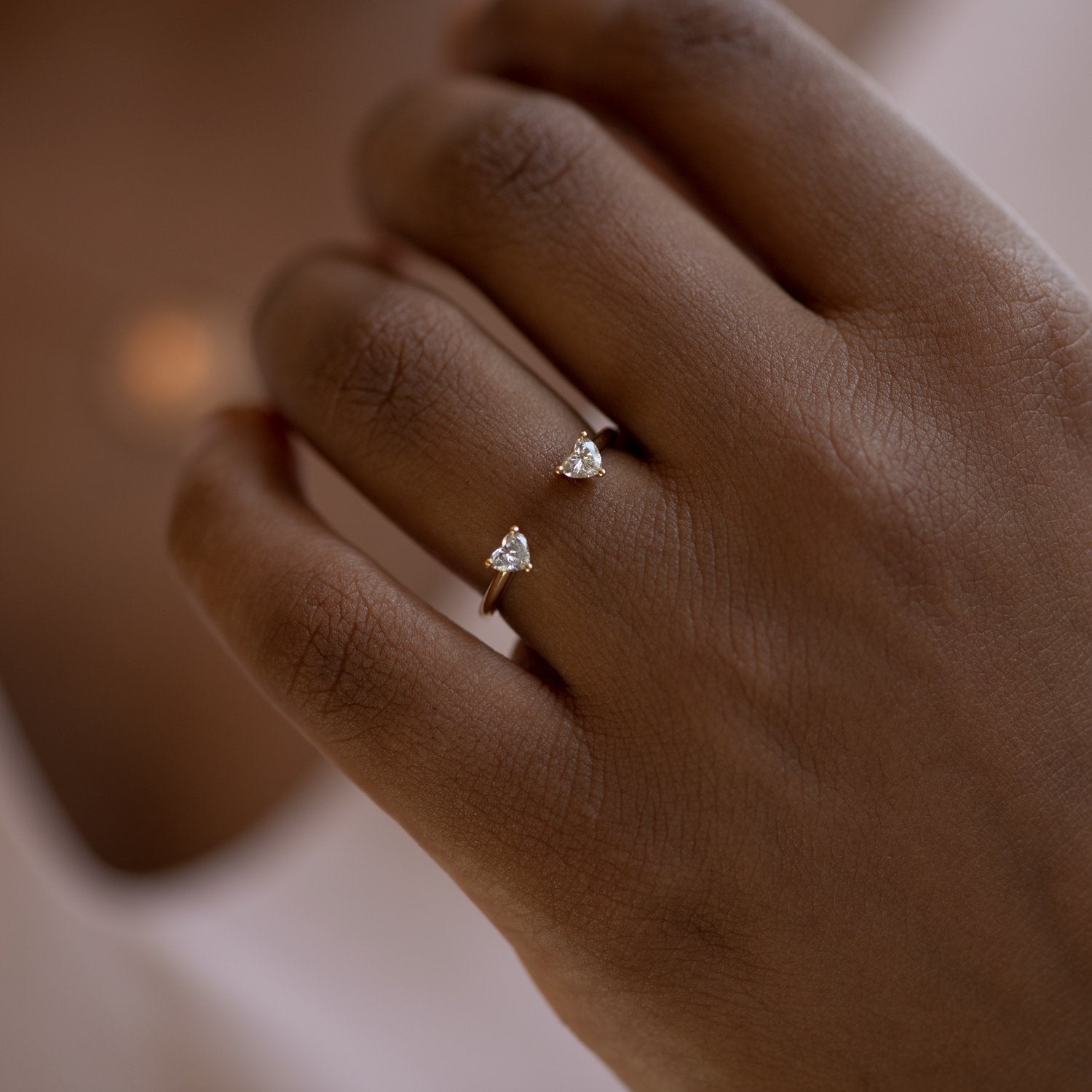 Bypass Two Stone Diamond Ring – Bella's Fine Jewelers