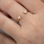 Open-Wedding-Ring-with-Two-Diamond-Hearts-Nesting-Wedding-Band-side-shot