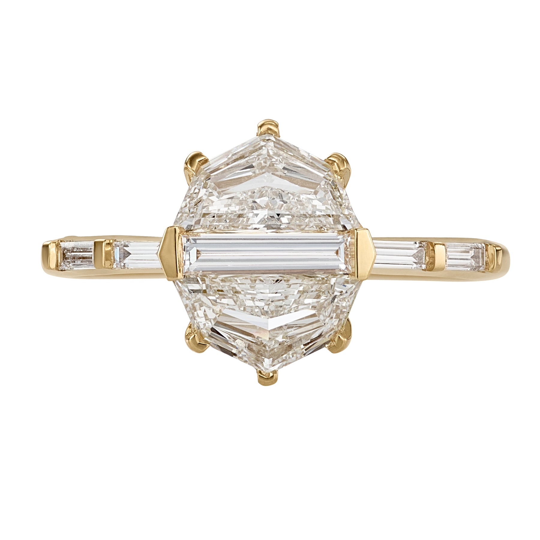 Orbit Cadillac & Baguette Diamond Engagement Ring – ARTEMER