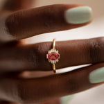 Oval-Cut-Padparadscha-Engagement-Ring-with-Baguette-Diamond-Wings-OOAK-TOP-SHOT