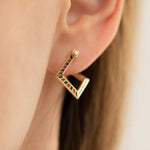 Pentagon-Hoop-Earrings-with-a-Geometric-Pattern-side-shot