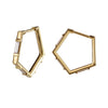 Pentagon-Shaped-Hoop-Earrings-with-Baguette-Diamonds-closeup