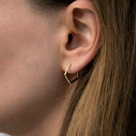Pentagon-Shaped-Hoop-Earrings-with-Baguette-Diamonds-side-shot