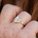 Rectangular-Rose-Cut-Diamond-Engagement-Ring-with-Grey-Baguette-Diamonds-side-shot
