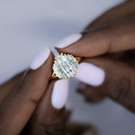 Rectangular-Rose-Cut-Diamond-Engagement-Ring-with-Grey-Baguette-Diamonds-top-shot